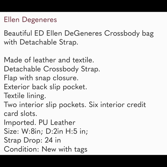 Ellen Degeneres leather and textile yellow/brown Purse - Picture 6 of 9